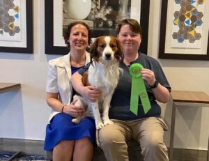 Owner Handler Hailey Perkins and Amber Corduan